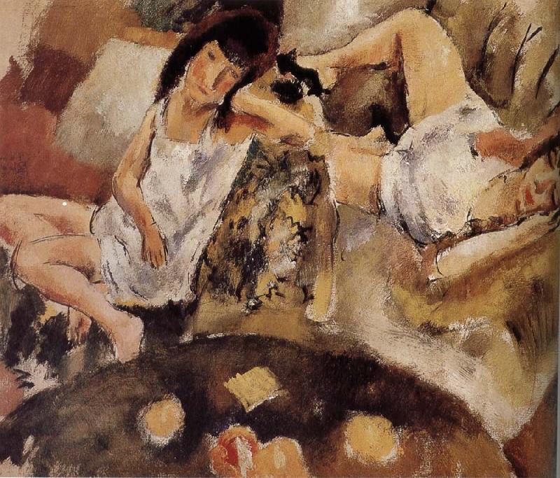 Jules Pascin Sleeping oil painting image